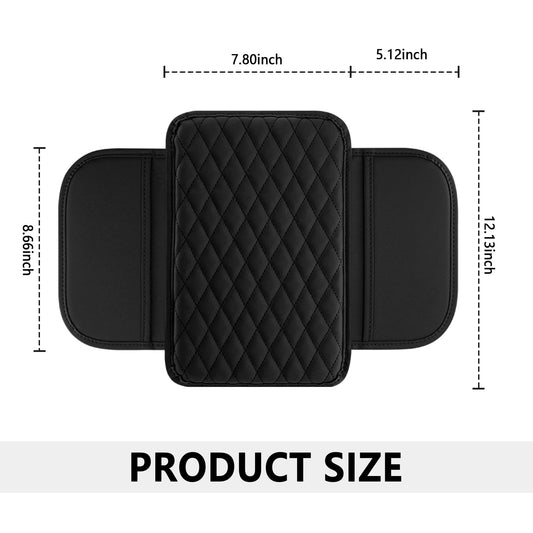 Stacool Microfiber Leather Car Armrest Cover Black