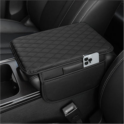 Stacool Microfiber Leather Car Armrest Cover Black