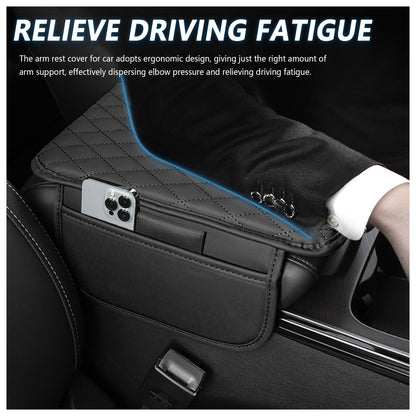 Stacool Microfiber Leather Car Armrest Cover Black